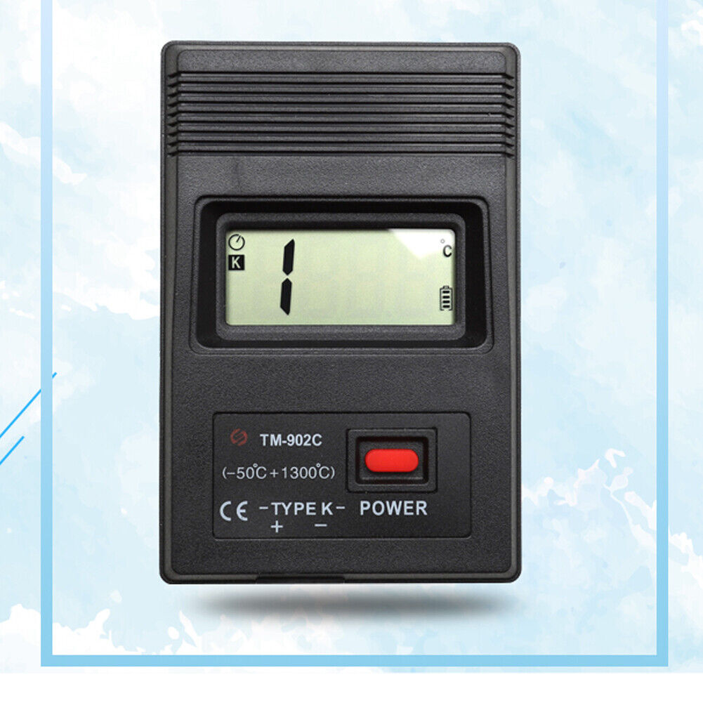 TM-902C Digital K Type LCD Thermometer Thermodetector Meter + Thermocouple