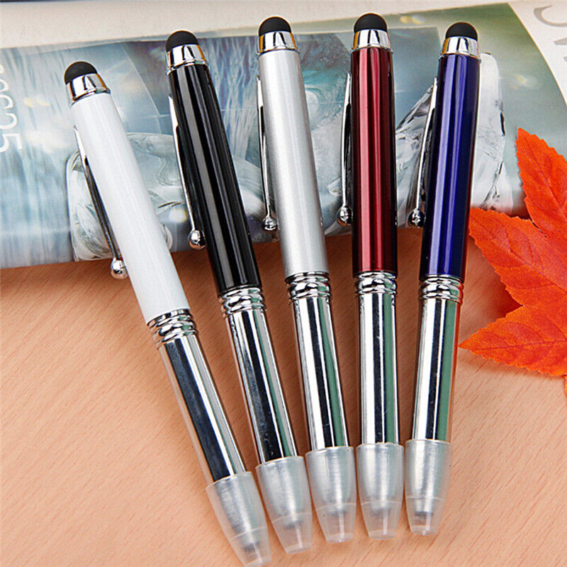 3 in 1 Touch Screen Stylus Ballpoint Pen With LED Flash Light For Iphongo