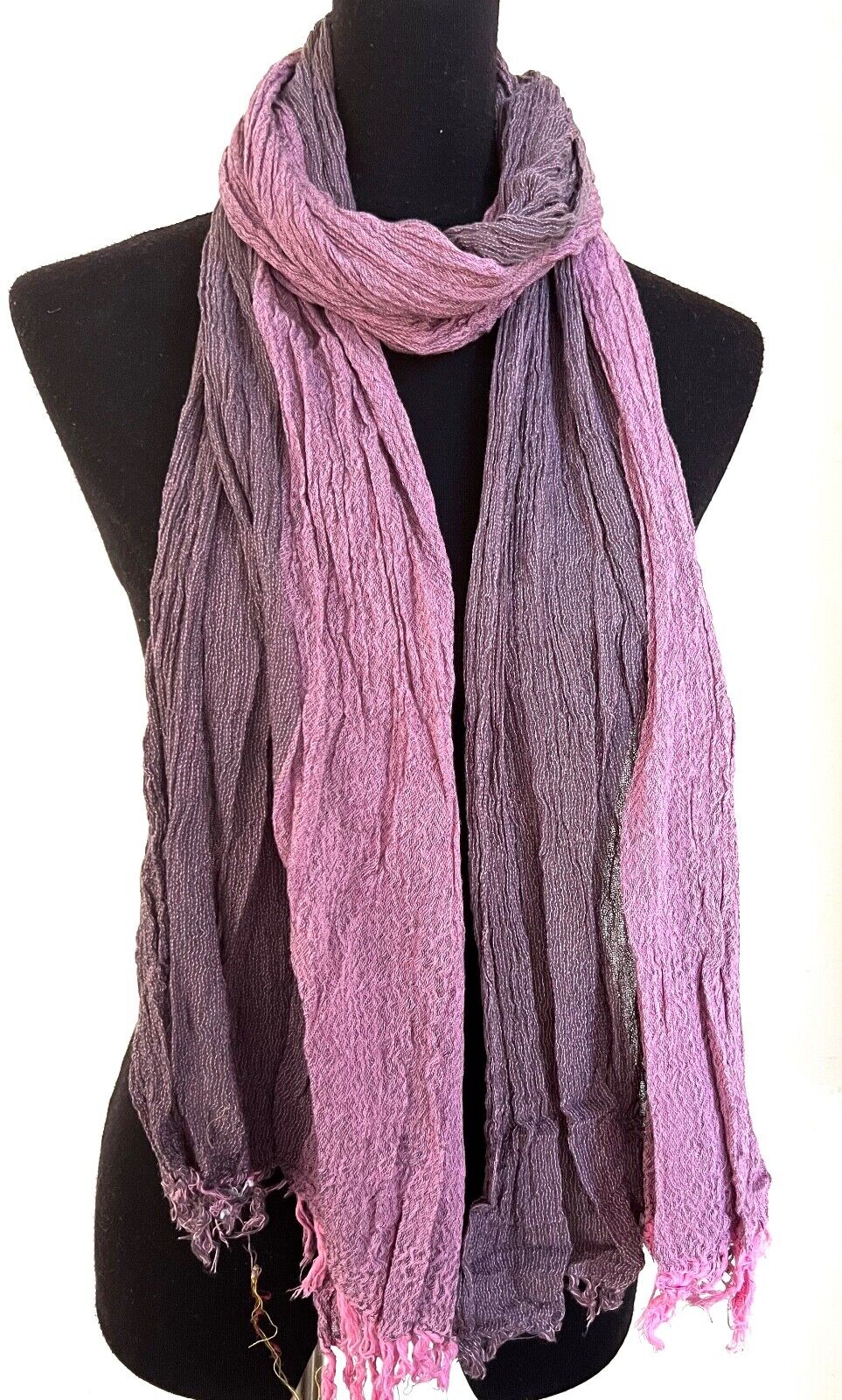 WINTER WARMER KNITTED PLEATED BUBBLE WRAP SCARF/SHAWL SC020