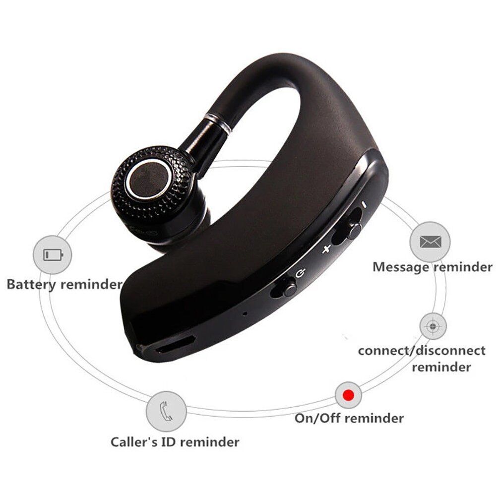 Wireless Earpiece Bluetooth Trucker Handsfree Earphone Singel Earbuds Headset