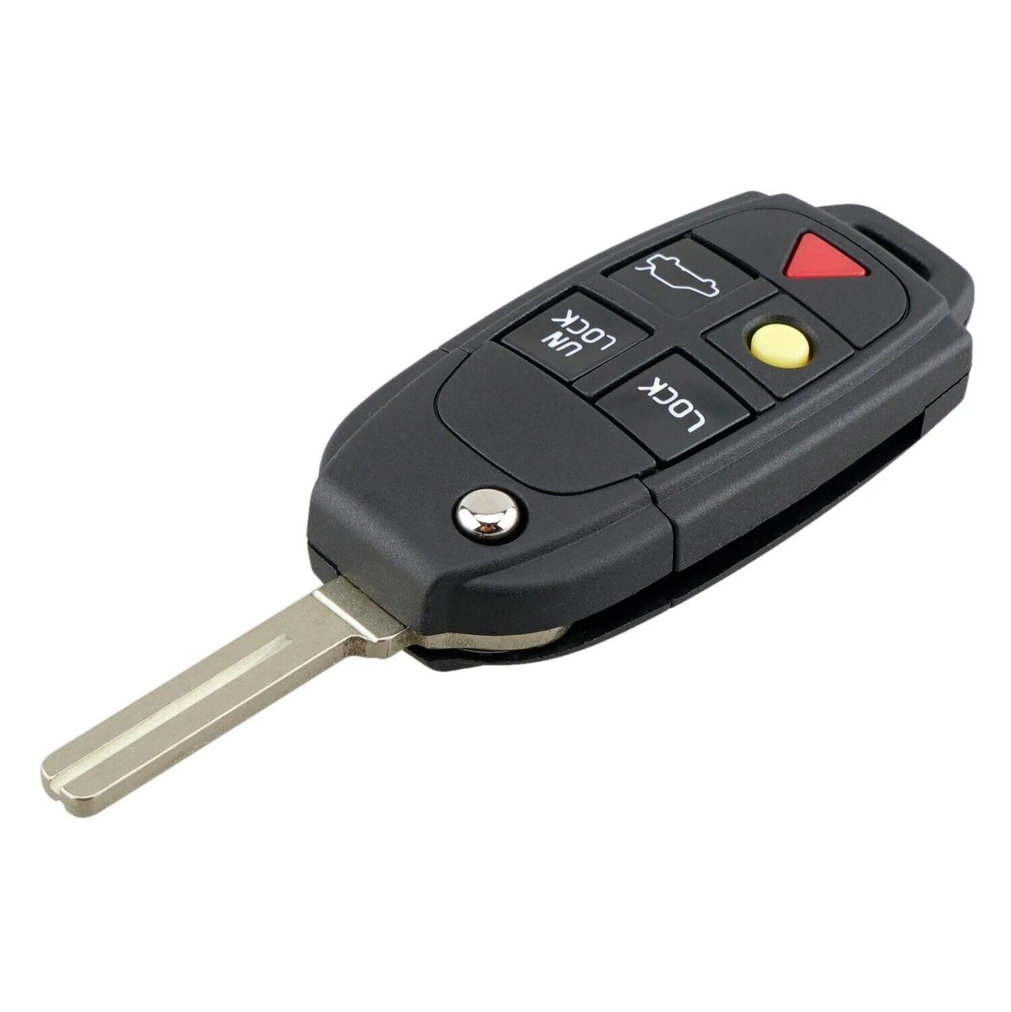 5 Button Suitable for Volvo XC90 V70 XC70 S60 S80 Flip Remote Key Shell Case Fob