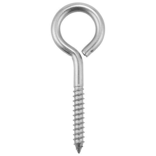 10 Pack Stainless Steel Eye Shape Screws Metal Hook Wood Terminal Eyelet5270