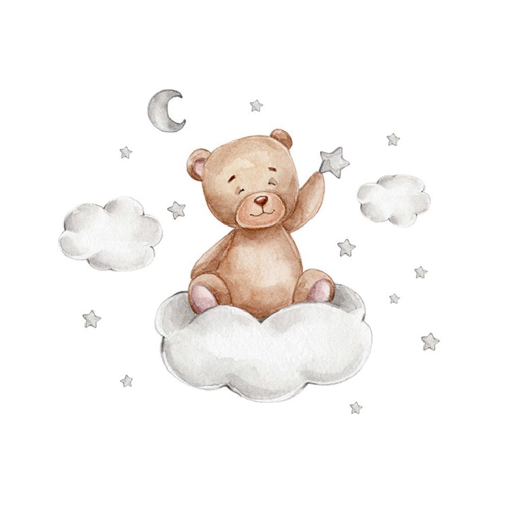 Room Decals Baby Home Decoration Bear Wall Stickers Nursery Sticker Wall Decals