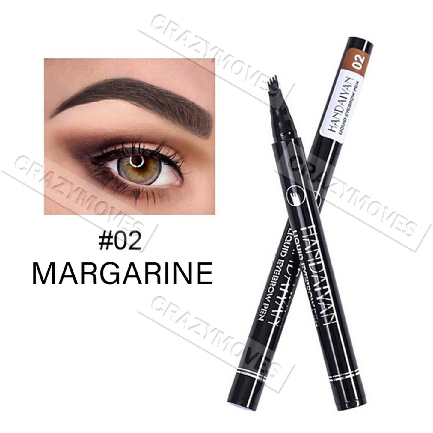 New Microblading Tattoo Eyebrow Ink Pen Eye Brow Pencil Brow Enhancer Stencil