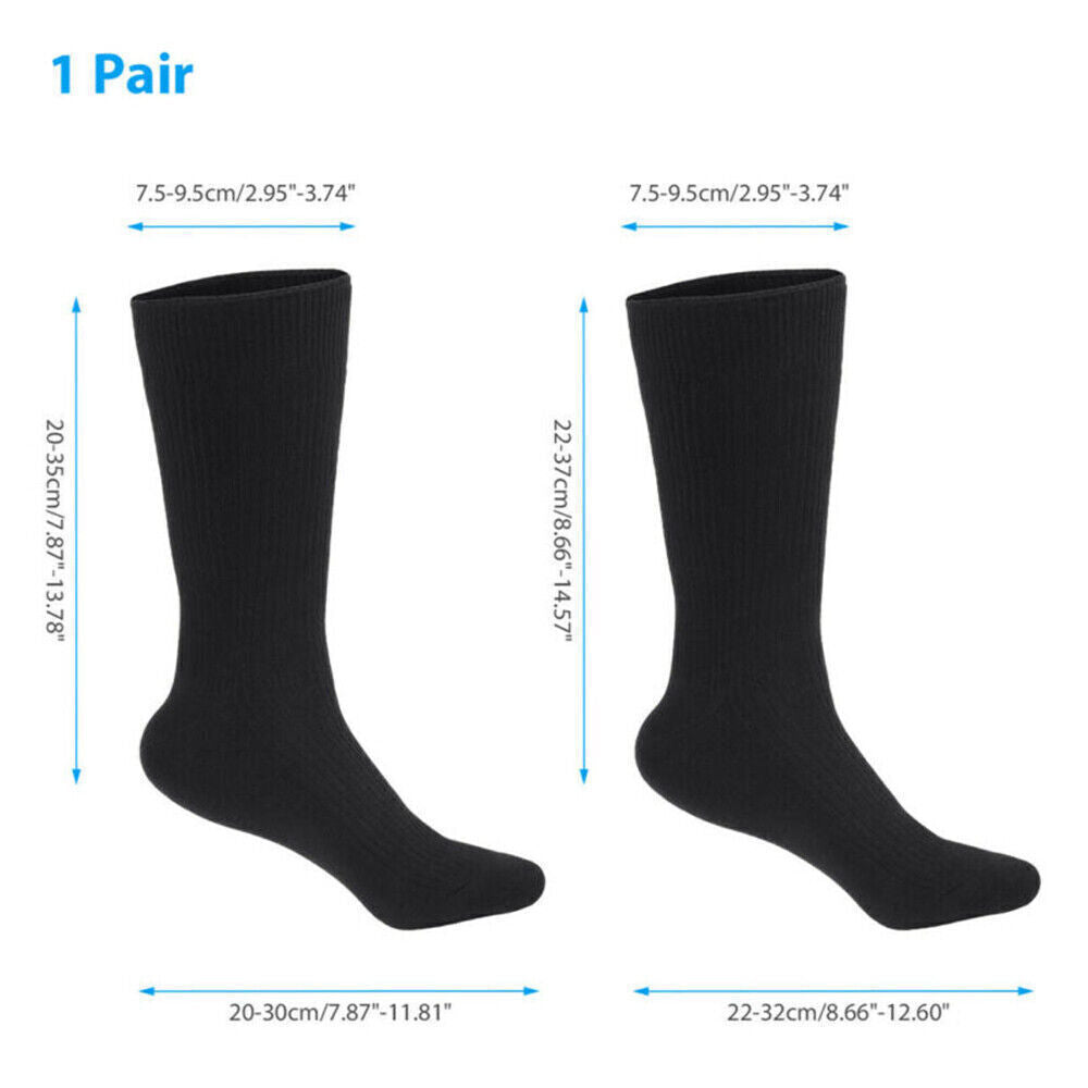 Unisex Electric Heated Boots Socks Battery Operated Warm Thermal Stockings New