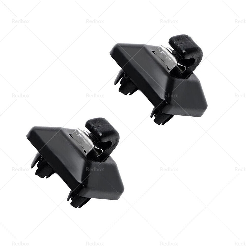 2PCS Sun Visor Clip Holder Hook Bracket Suitable for Audi A3 A4 Q3 Q5 TT Black