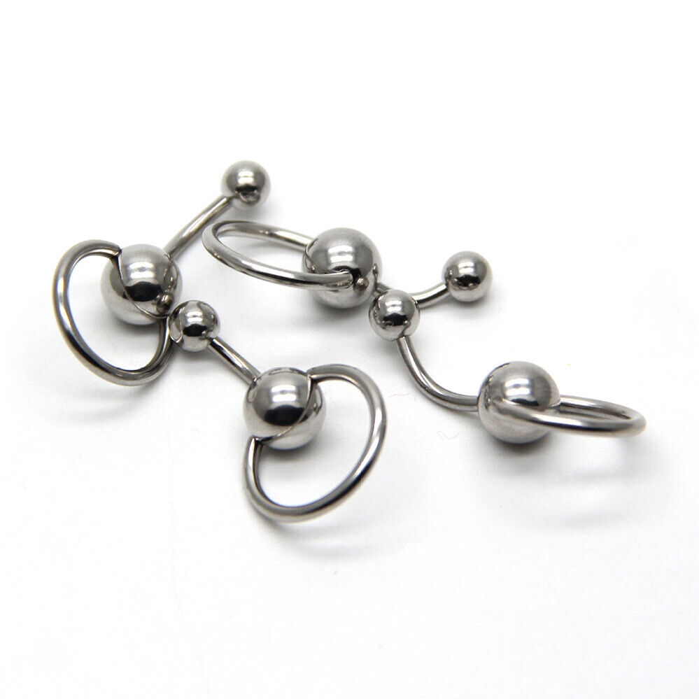 Belly Button Navel Ring Bars Body Piercing Surgical Steel Dangle Flower