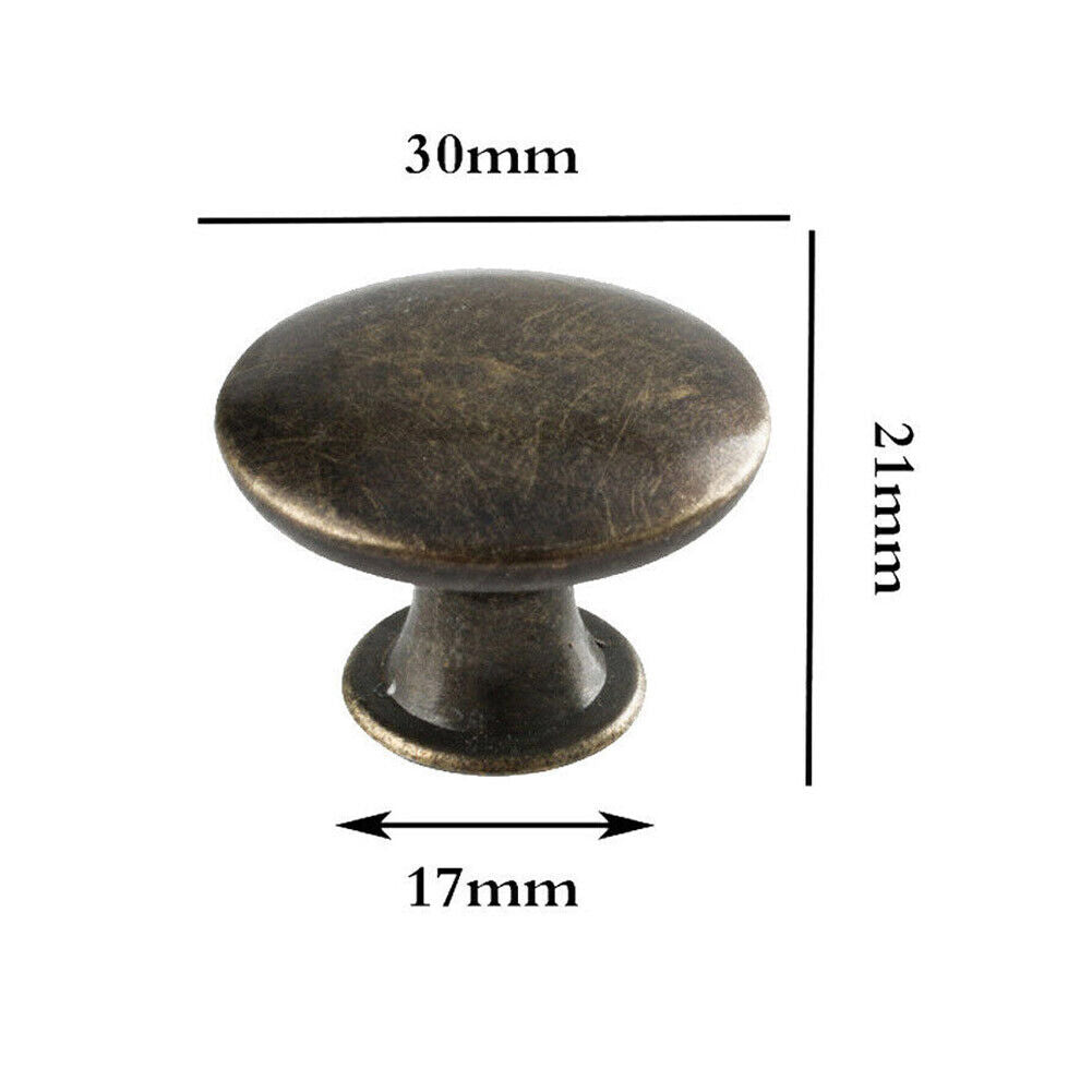 10PCS Kitchen Knobs Cabinet Pulls Handles Cupboard Drawer Door Retro Furniture