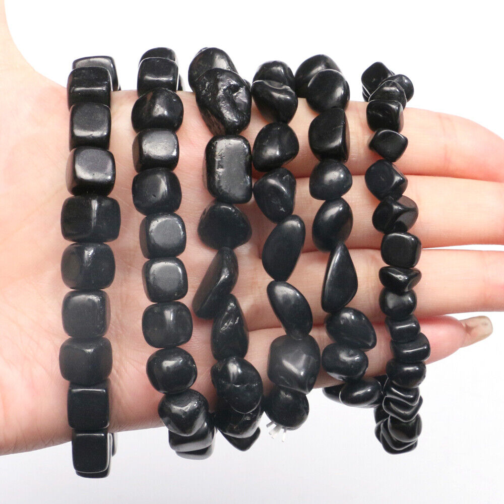 Shungite Bracelet Elite Shungite Bead Bracelet Stretchy Radiation Karelia