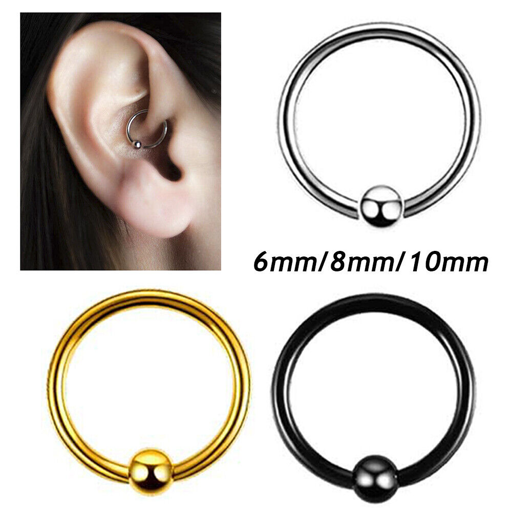 Septum Ring Nose Piercing Ring Helix Ear Hoop Nose Ring Body Jewelry Gothic Gift