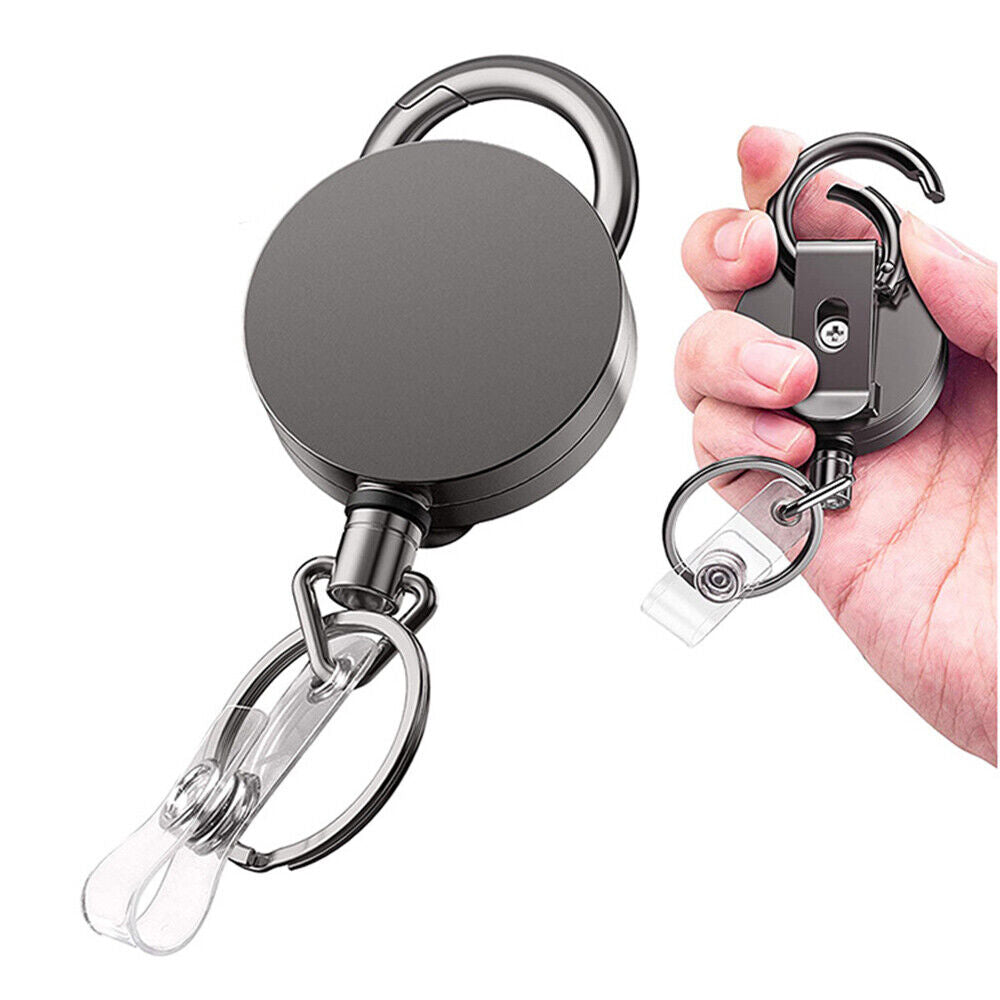 Pull Ring Retractable Key Chain Recoil Keyring Wire Rope Camping Key Holders