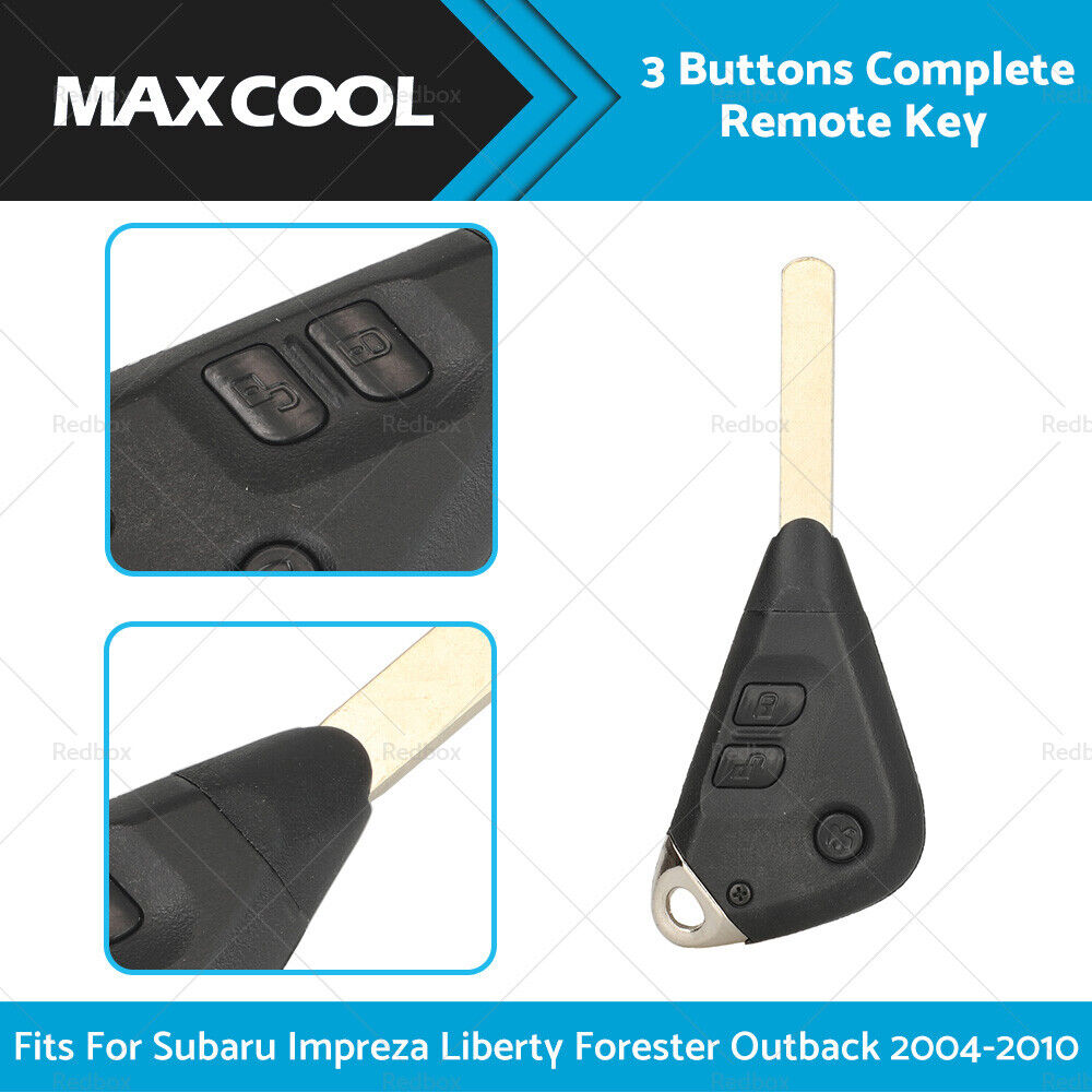 Complete Remote Key Fit For Subaru Impreza Liberty Forester Outback 04-10 4D62