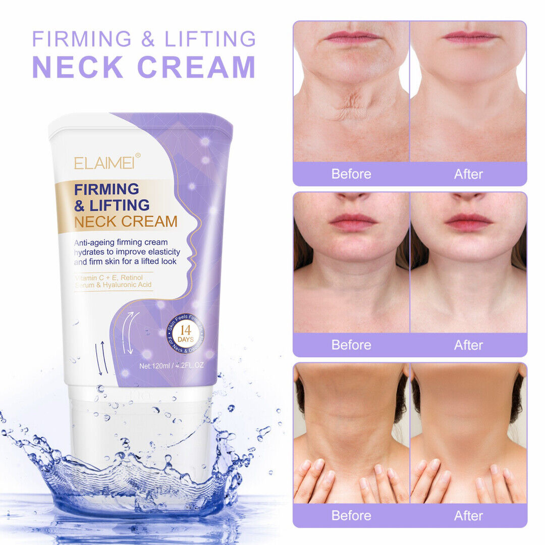 Neck Firming Cream Massage Skin Roller Anti Aging Wrinkle Saggy Lifting Chest