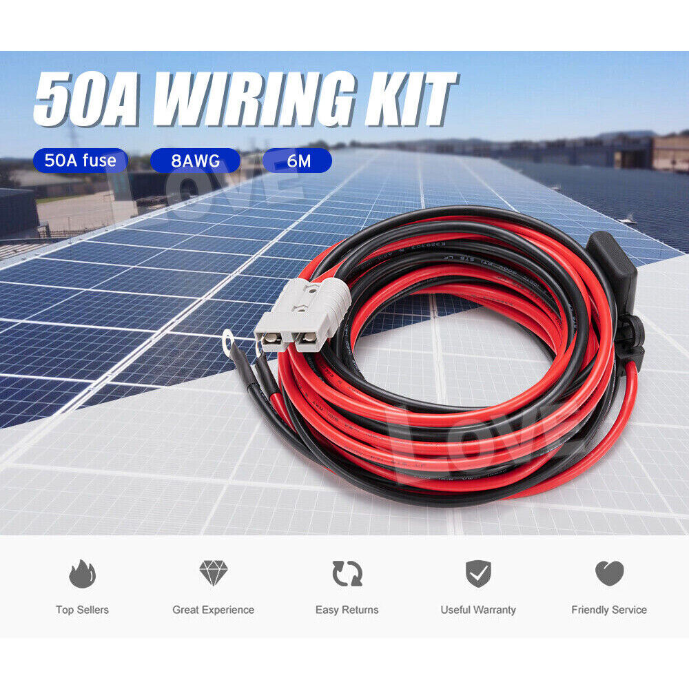 Atem Power 50A Wiring Kit 12V 6m Anderson Style Plug Battery Cable Quick ConnectAtem Power 50A 接线套件 12V 6m 安德森型插头电池电缆快速连接