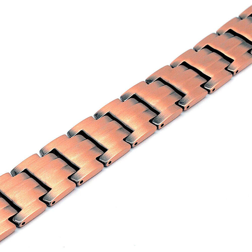 Men Antique copper Double Strong Magnetic Bracelet Elegant Gift Birthday Xmas