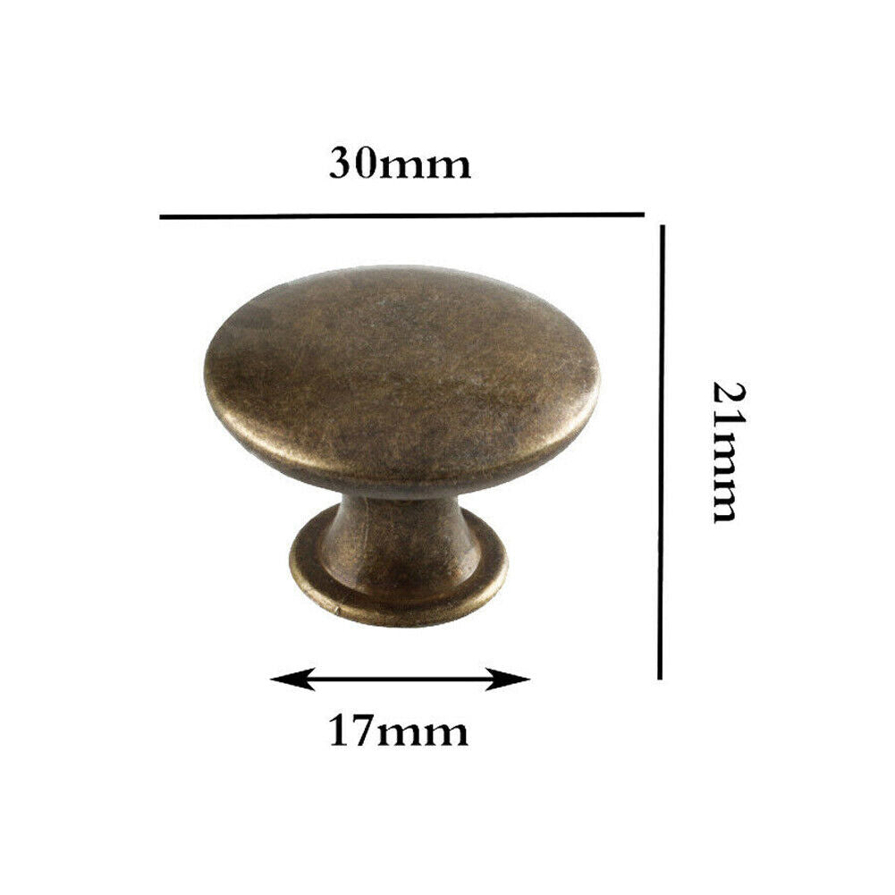 10PCS Kitchen Knobs Cabinet Pulls Handles Cupboard Drawer Door Retro Furniture