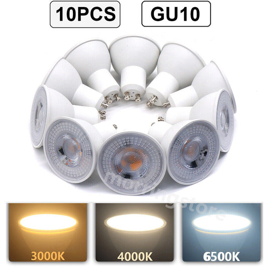 10X LED Bulb GU10 Globe Light Spotlight Warm Cool White Lamp Bright DownLight