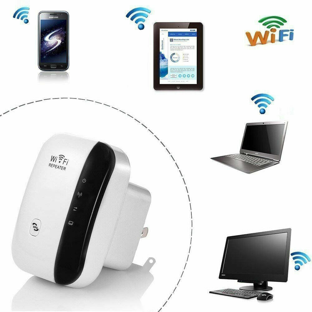 300Mbps Wifi Extender Repeater Range Booster Wireless-N 802.11 AP Router