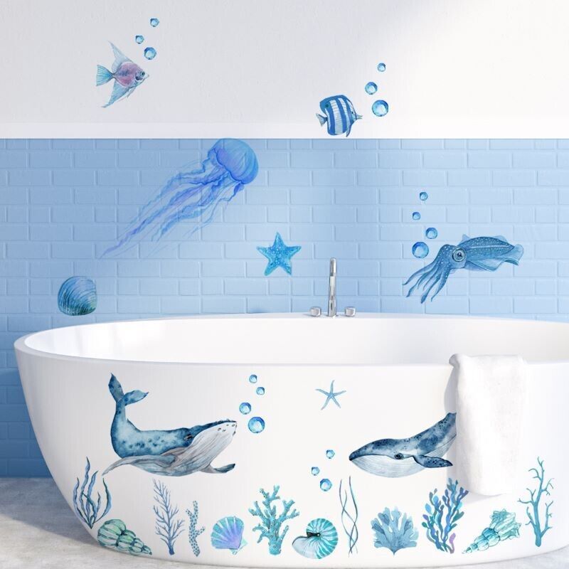 Wall Sticker Animal Sea Scenery Vinyl Mural Arts Kids Bedroom Nursery Home Decor