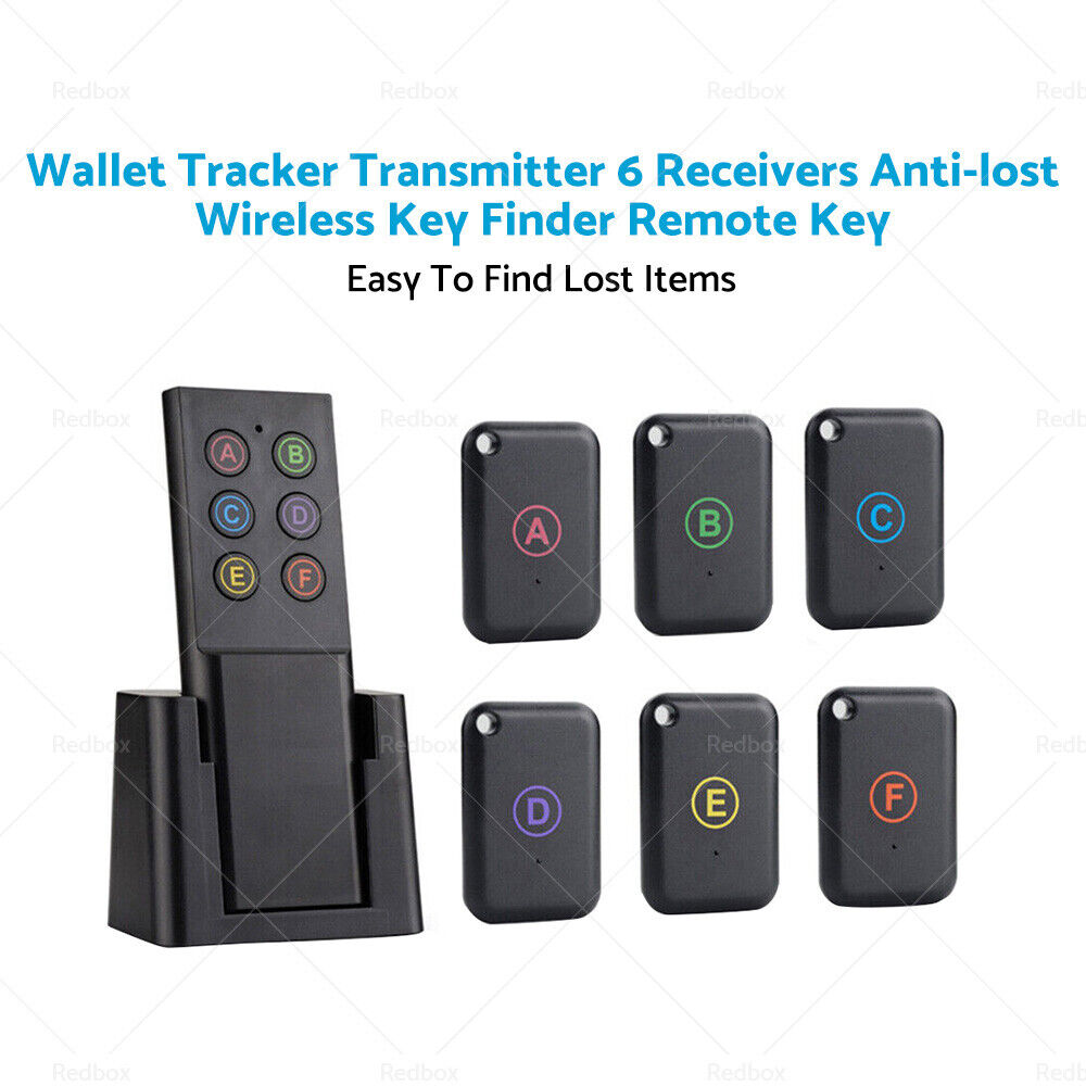 Key Finder Transmitter 6 Receivers Anti-lost Wireless Wallet Tracker Remote Key