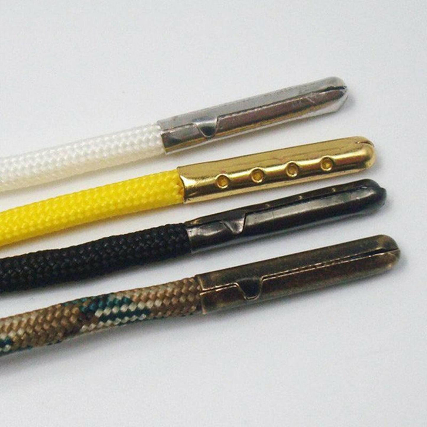 10Pcs Shoe Lace DIY Replacement Aglets Heads Ends Tips Shoelaces Repair Metal