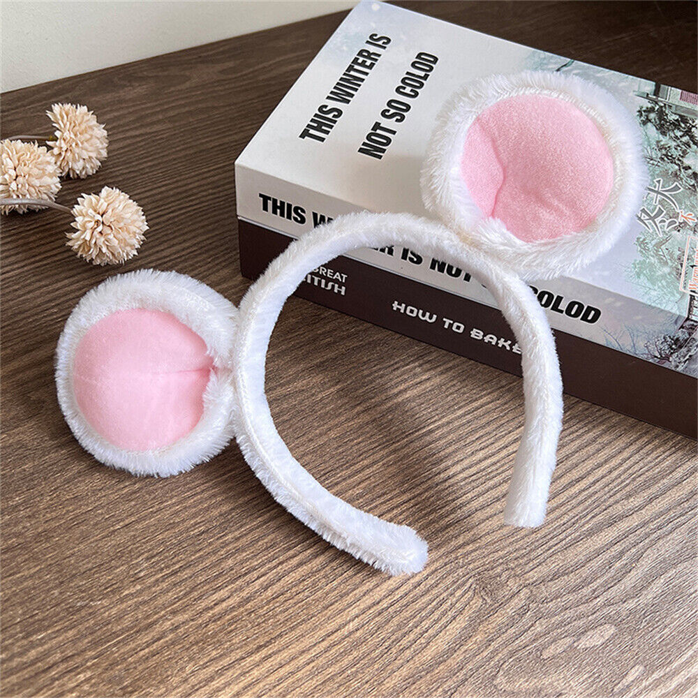 2x Headband Women Hair Cute Mouse Ear Decors Girls Makeup Hairband Birthday Party