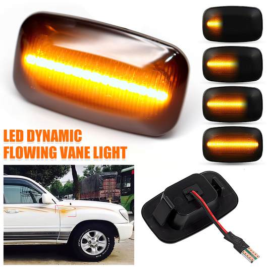 2X Dynamic LED Side Indicator Light Marker For Land Cruiser 70 80 100 Series