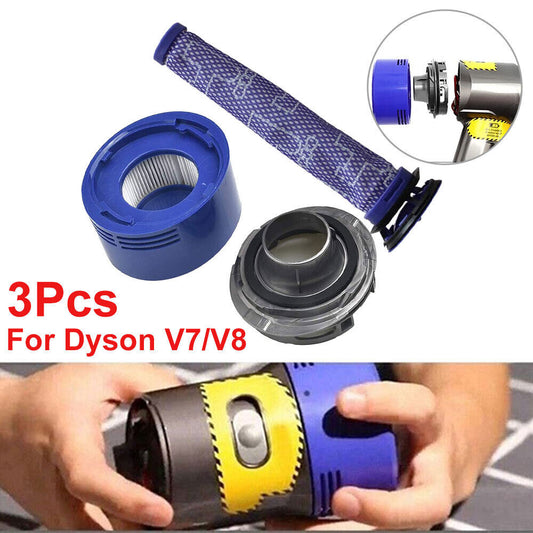 3pcs For Dyson V7 V8 Vacuum Cleaner Installation Motor Rear Cover Replacement Part