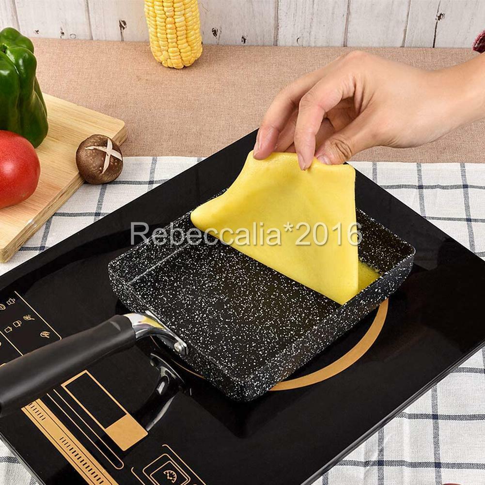 Non-stick Japanese Square Grill Frying Pan Egg Roll Tamagoyaki Sushi Omelette