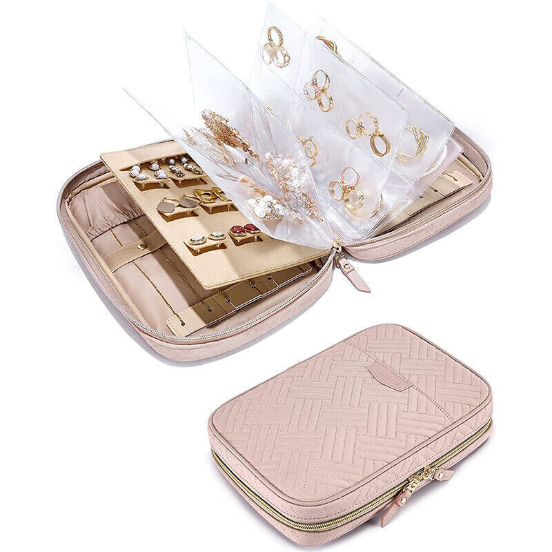 Portable Jewellery Box Travel Boxes Jewelry Ornaments Storage Case Organizer New