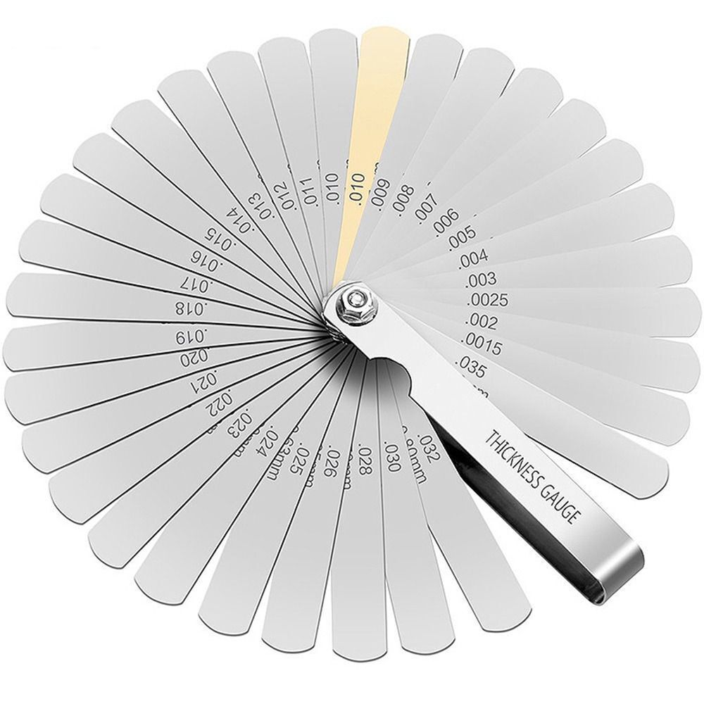 Metric and Imperial 32 Blades Feeler Gauge Building Engines