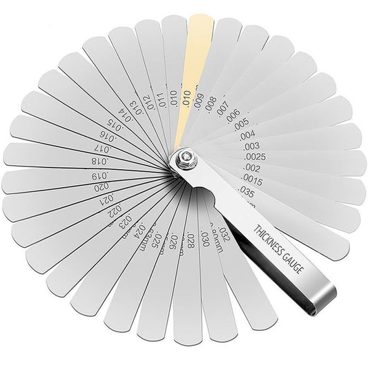 Metric and Imperial 32 Blades Feeler Gauge Building Engines