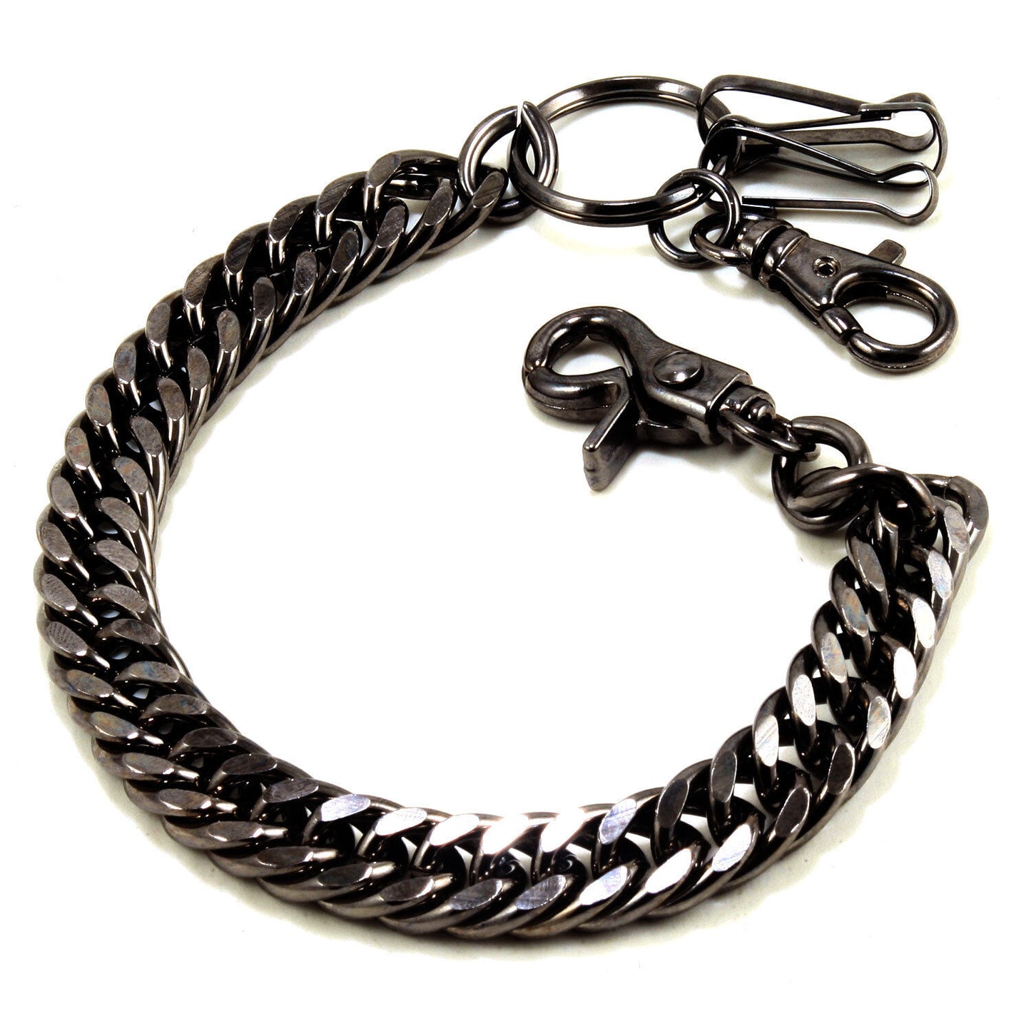 Basic Strong Leash Heavy Biker Trucker Key Jean Wallet Chain (14") BLK CS1114BLK