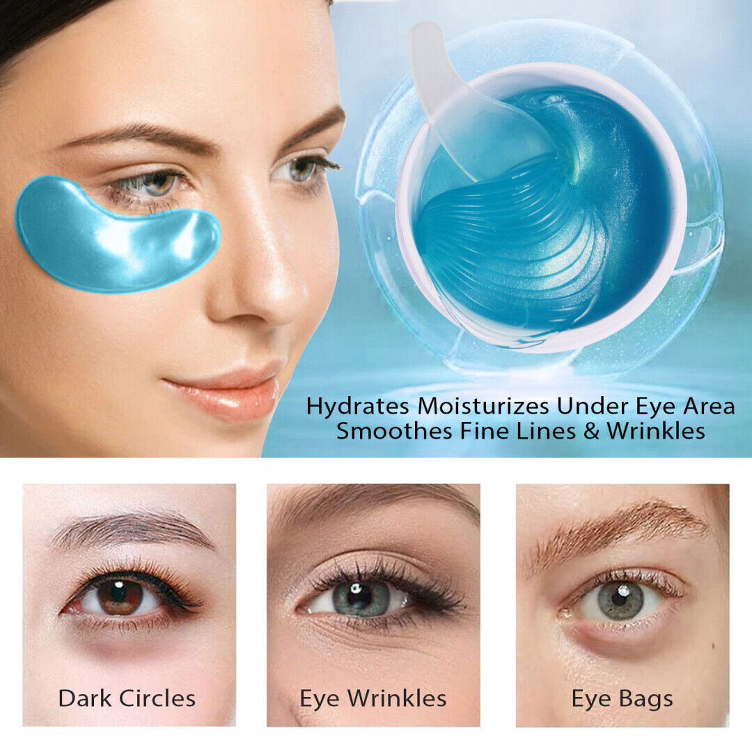 60pcs Hydrogel Under Eye Pads Collagen Gel Patches Anti Wrinkle Dark Circle