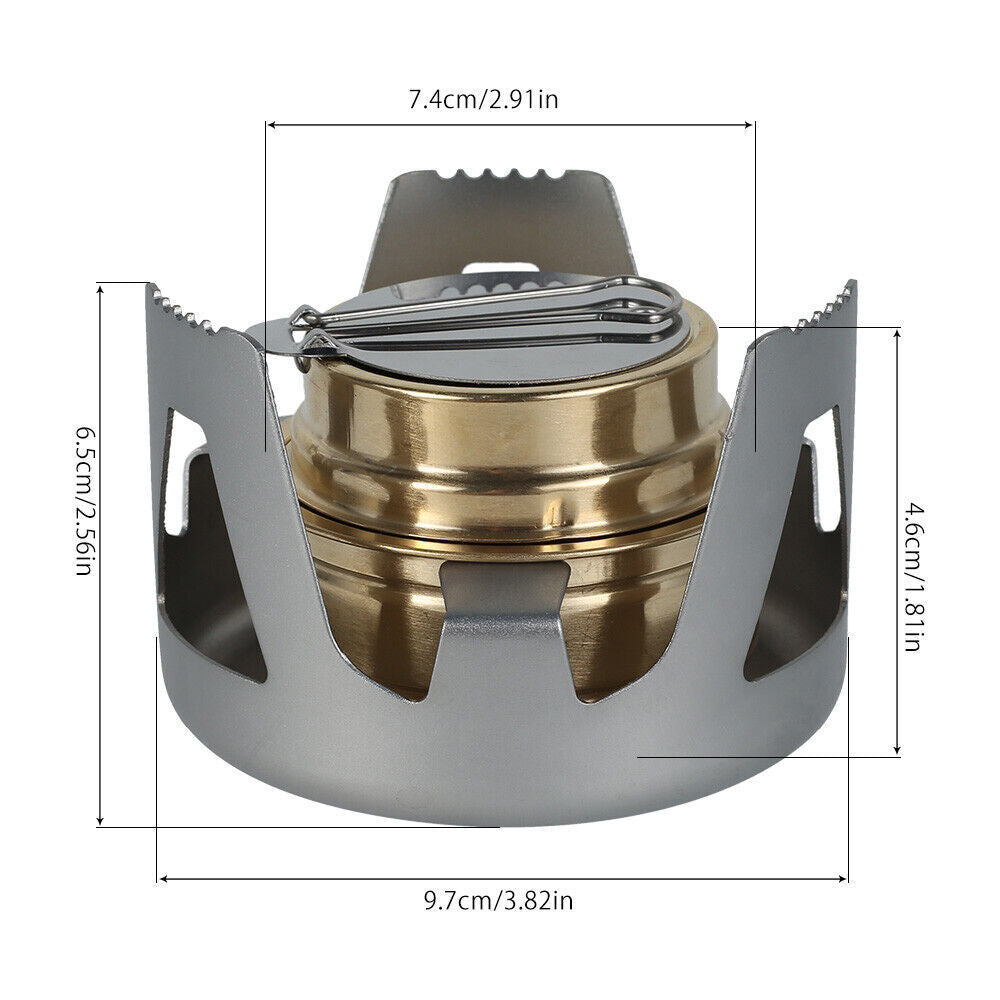 Mini Spirit Burner Alcohol Stove For Outdoor Hiking Camping Picnic Portable