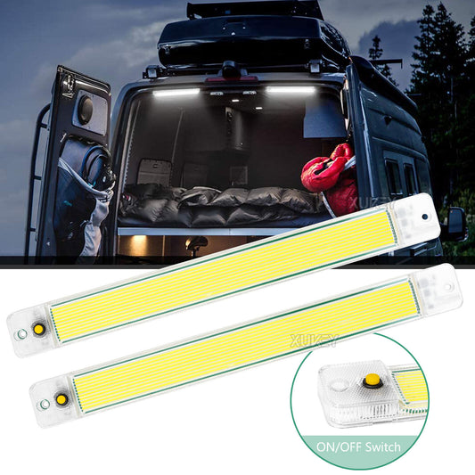 2x LED Strip Lights Bar Car 12-24V Caravan Boat Fishing Camping Interior Lamp