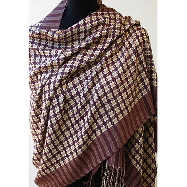 UNISEX'S PLAIDS JACQUARD SOFT PASHMINA WRAP SCARF/SHAWL SC084