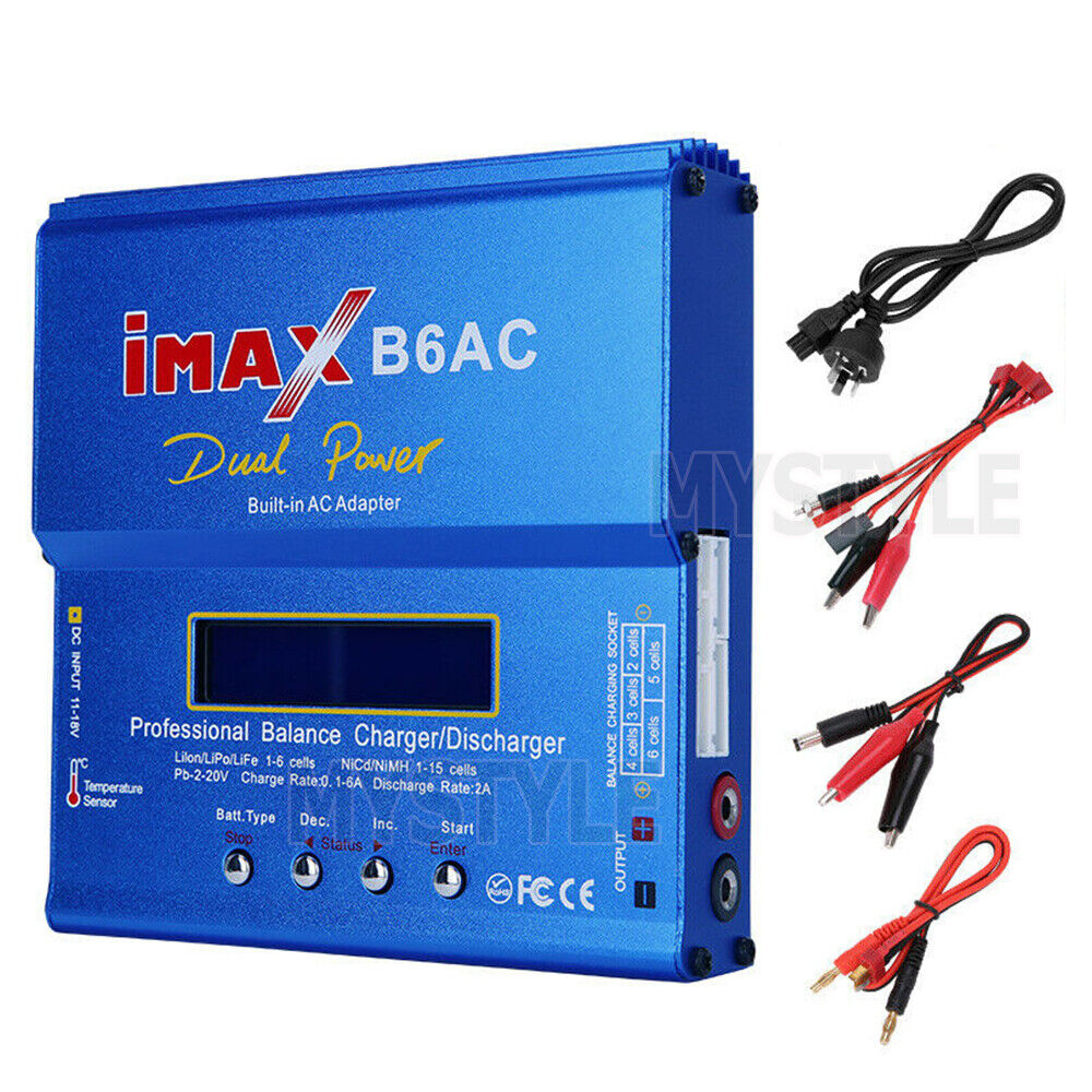 IMax B6AC 80W RC Lipo Lithium NiMh Digital Battery Balance Charger Discharger