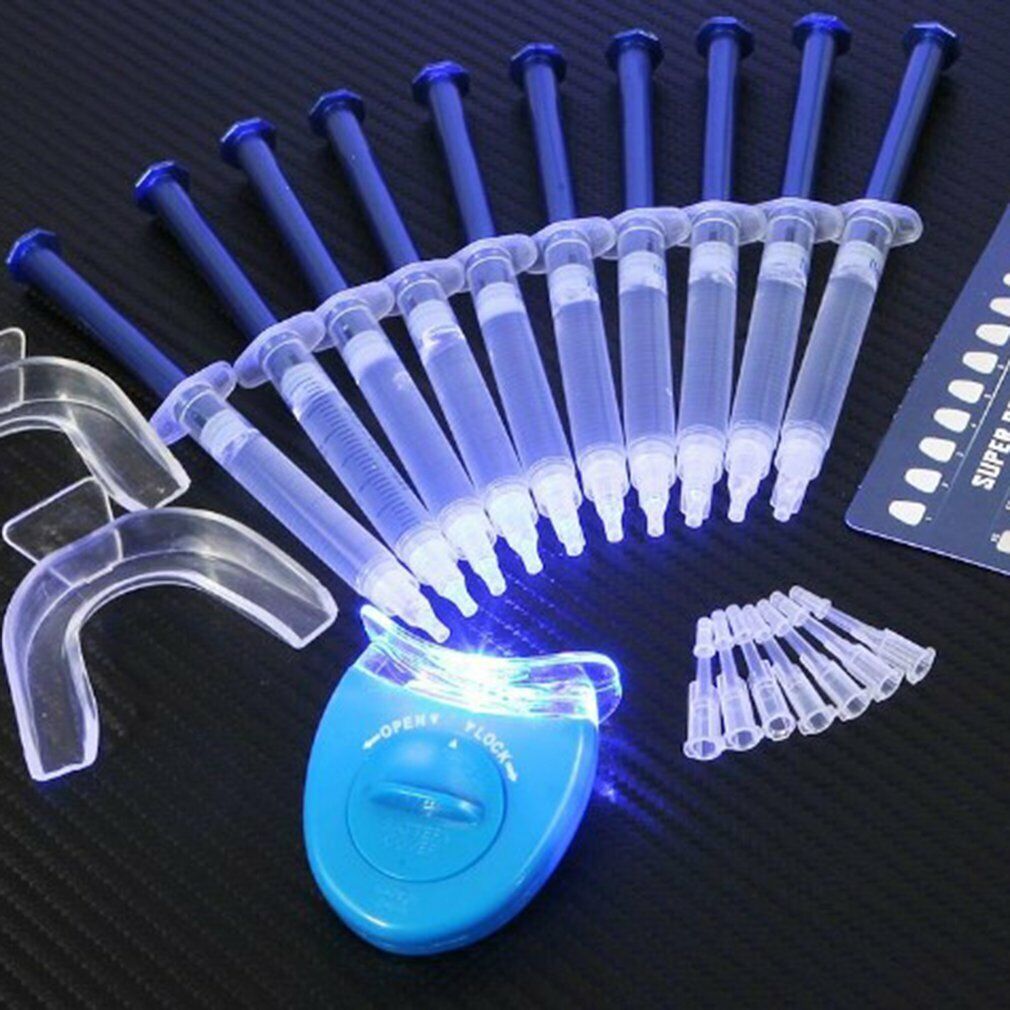 3sets TEETH WHITENING KIT Led System DENTAL STRENGTH WHITE SMILE POWER