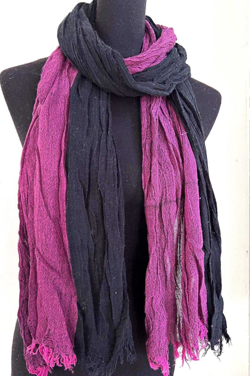 WINTER WARMER KNITTED PLEATED BUBBLE WRAP SCARF/SHAWL SC020