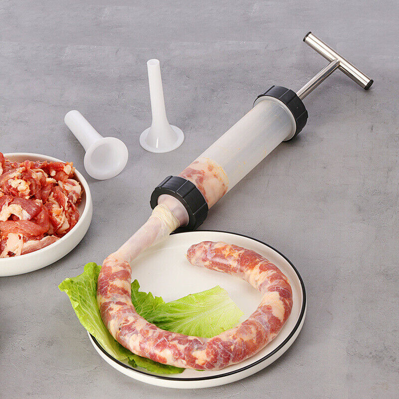 Sausage Machine Meat Filler Stuffer Salami Maker Funnel Hand Operated