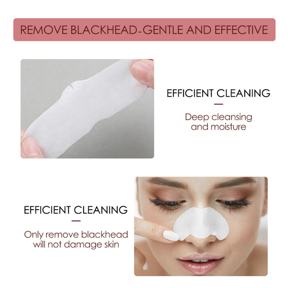 10pcs Blackhead Remover Nose Face Mask Strips Black Head Pore Acne Clean