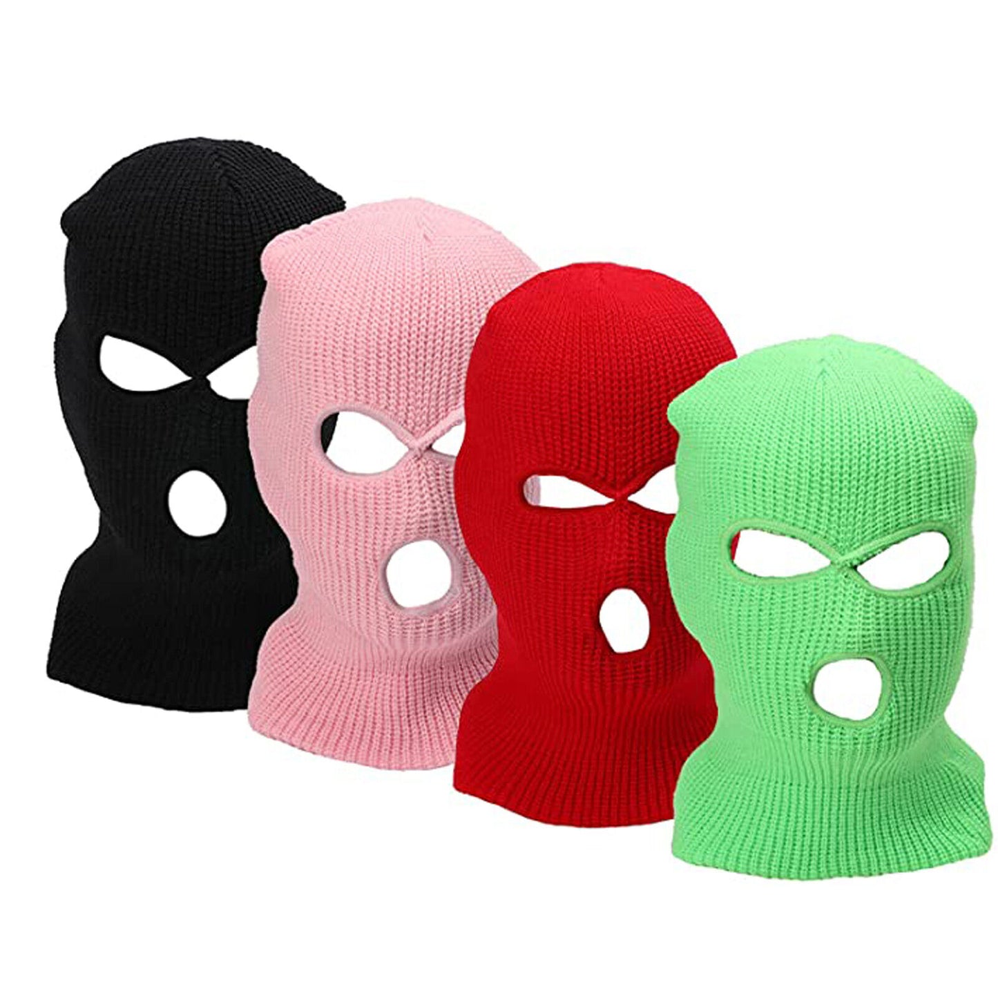 New 3 Hole Full Face Ski Mask Winter Cap Balaclava Hood Beanie Warm Tactical Hat