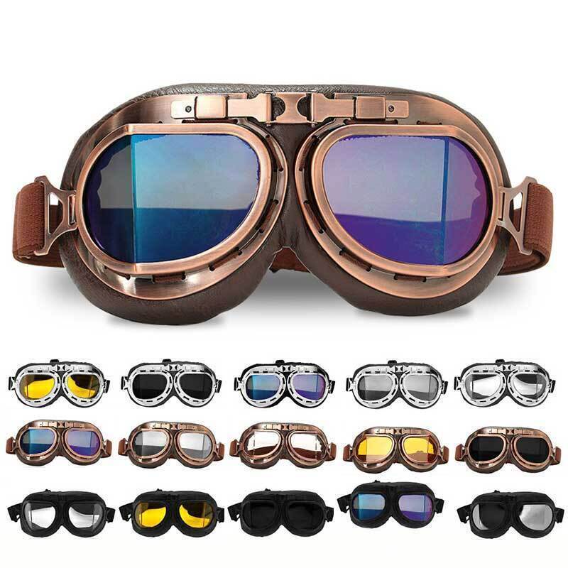 Retro Vintage Motorcycle Racing Goggles Motocross ATV Dirt Bike Off-road Eyewear