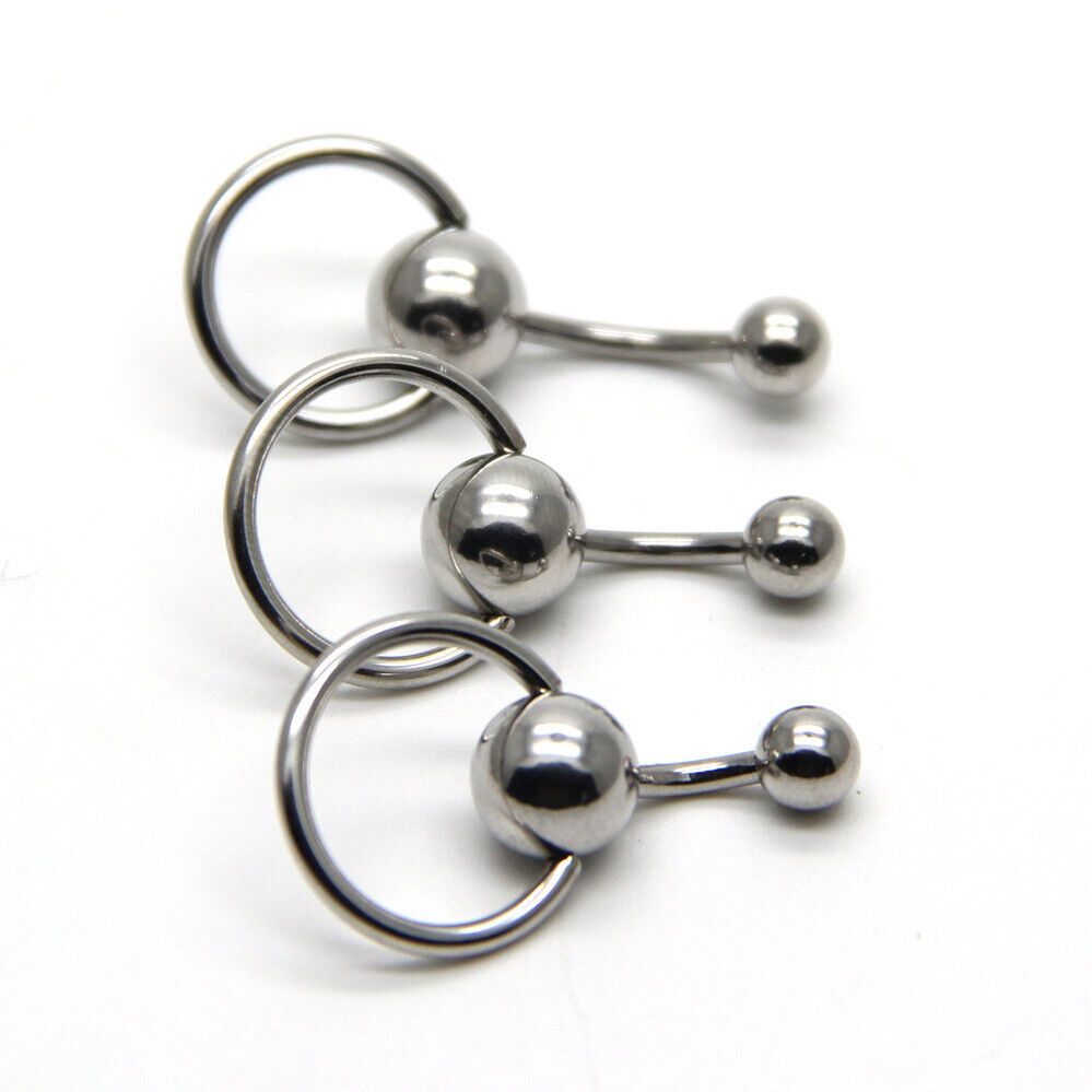 Belly Button Navel Ring Bars Body Piercing Surgical Steel Dangle Flower