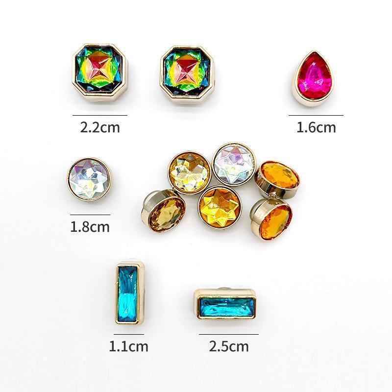 Rhinestone Faux Pearl Girl Shoes Charms Bling For Croc Shoe DIY Accessories