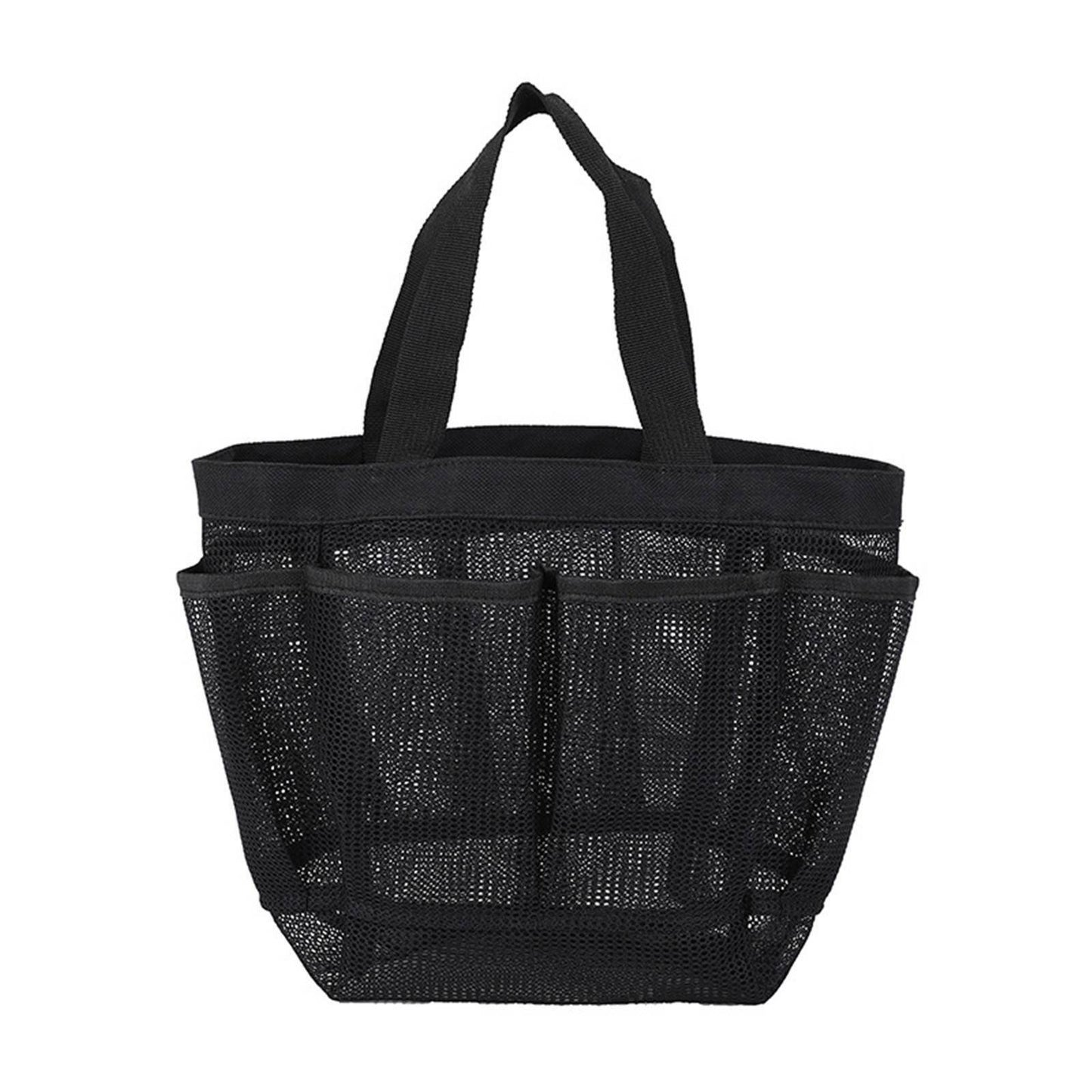 Mesh Shower Bag Caddy 8 Pocket Bathroom Tote Toiletry Bath Organizer Portable