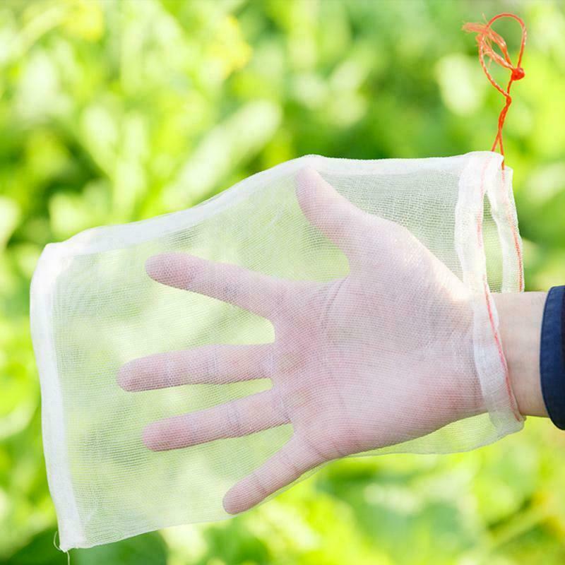 30Pcs Fruit Net Bags Agriculture Garden Vegetable Protection Mesh Insect Proof