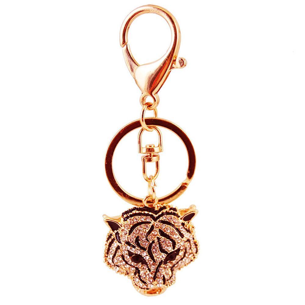 Gift Leopard Head Key Ring Leopard Head Keychain Car Key Chain Animal Pendant