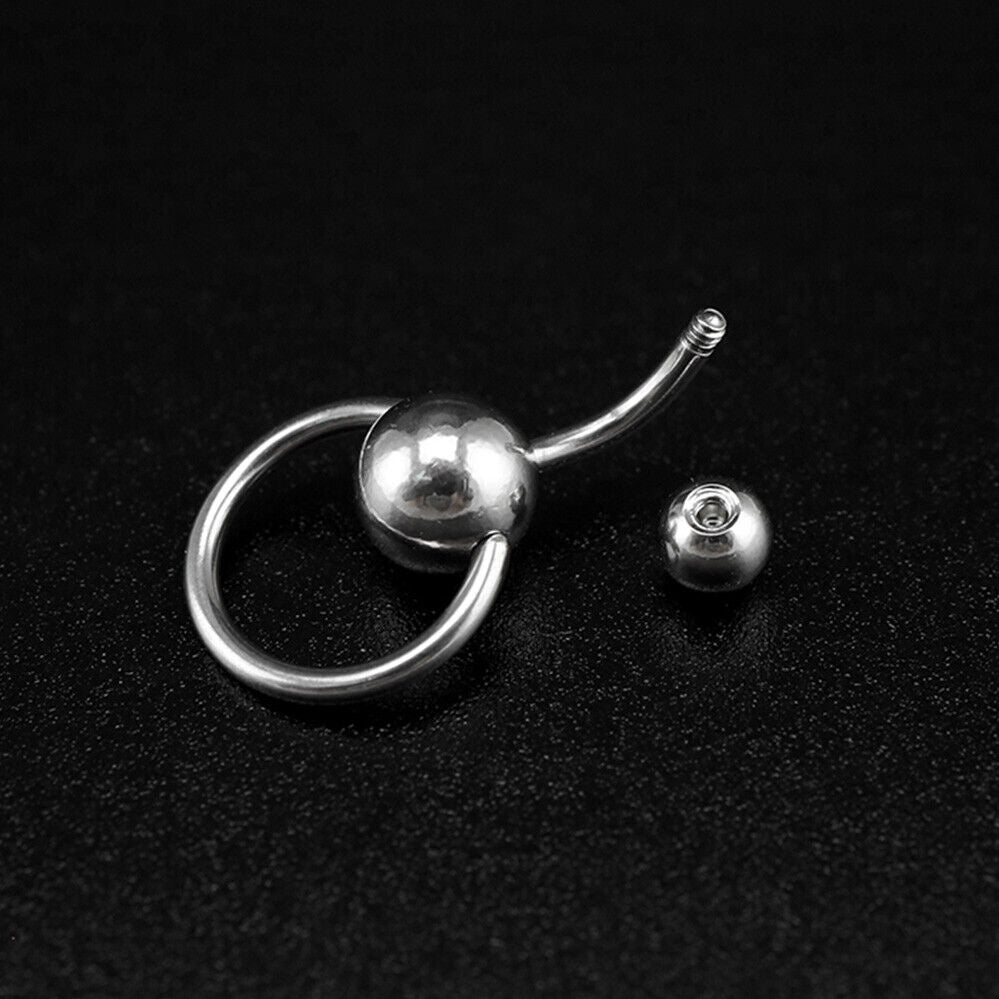 Belly Button Navel Ring Bars Body Piercing Surgical Steel Dangle Flower